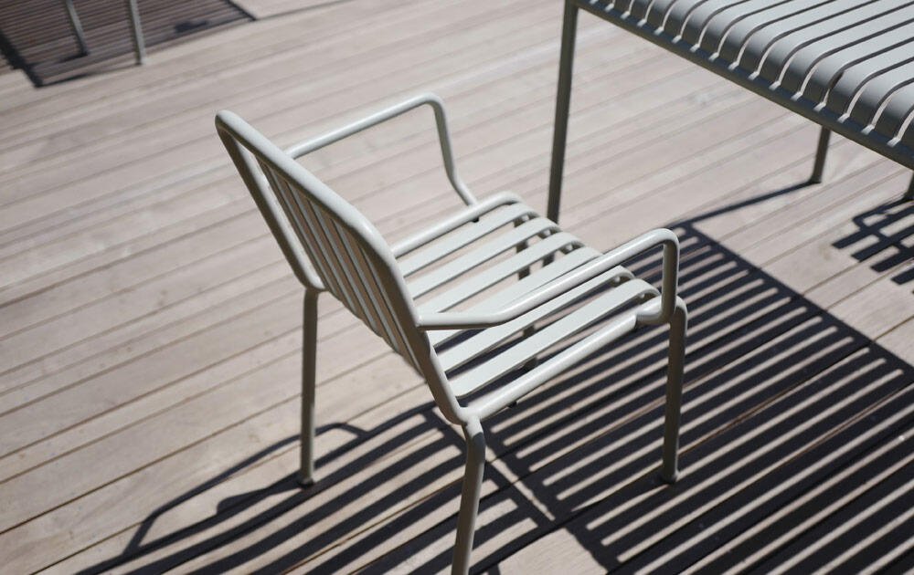 Couple of Chairs on Top of a Wooden Deck (Demo)